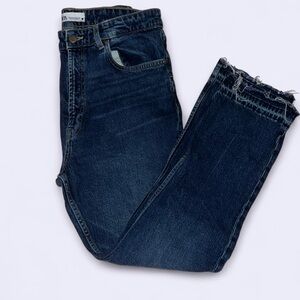 Zara Dark Blue straight leg Jeans